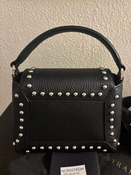 Authentic NWT Strathberry Nano Mosaic Studded Leather Top Handle Bag - Picture 3 of 10
